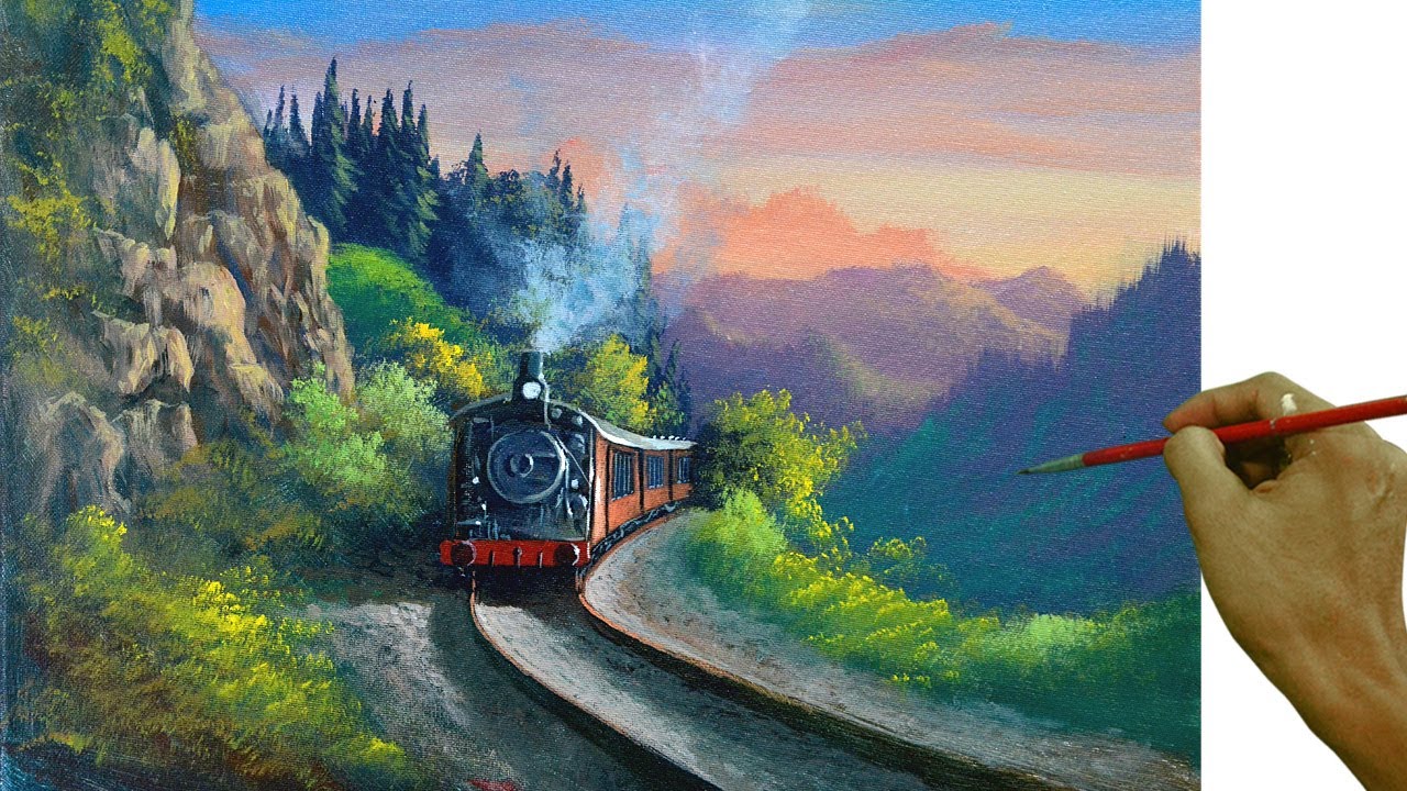 Train Painting Surreal