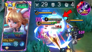 29 KILLS! JOY NEW CHEAT BUILD THAT CAN RANK UP FAST! (joy best build 2024) - Mobile Legends