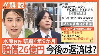 水原一平被告なぜ禁錮4年9か月に？検察と弁護人が“握った”か　賠償金約26億円の今後の返済は？【Nスタ解説】｜TBS NEWS DIG