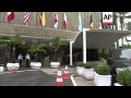 Fans arrive for the World Cup semi-final between Brazil and Germany; Blatter leaving hotel