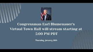 Virtual Town Hall: Congressman Earl Blumenauer