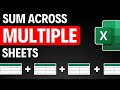 How to SUMIF Across MULTIPLE Spreadsheets in Excel!