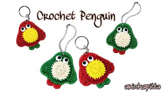 How to Make a Crochet Penguin Keychain | Christmas Decoration | Easy Crochet Tutorial