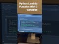 Python Lambda Function Examples With Three Variables