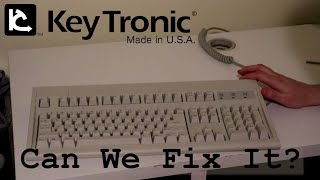 Thrift Store KeyTronic Vintage Keyboard Teardown and Repair Attempt - KeyTronic E3601