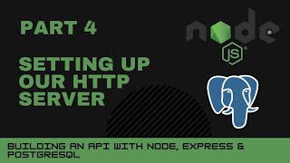 JavaScript projects: Node, Express, Postgres API - Part 4 - Setting up our HTTP server