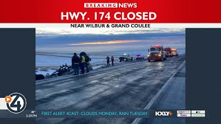 SR 174 closed after semi-truck rollover crash