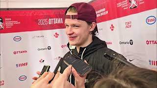 Latvia Goalie Linards Feldbergs Says His Last World Juniors Will Stay In His Head And Heart Forever