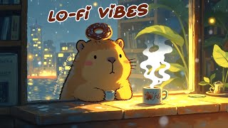 Capybara in the Rain🌧️Lo-fi Beats for Cozy Days 🎵