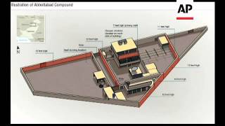 WRAP Pentagon satellite image and graphic of bin Laden compound ADDS stills