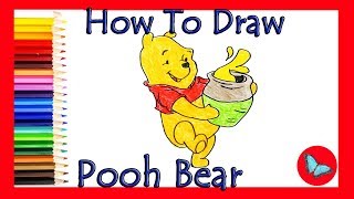 How To Draw Pooh Bear |Coloring and Drawing for Kids