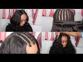 FLATTEST LEAVE OUT Sew-In Ever! How To Blend Short Leave out ft Curls Queen Hair