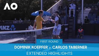 Dominik Koepfer v Carlos Taberner Extended Highlights (1R) | Australian Open 2022
