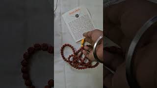 Isha foundation 8mm rudraksha unboxing| 48 cm length  #sadhguru #rudraksha_benefits  #rudraksha