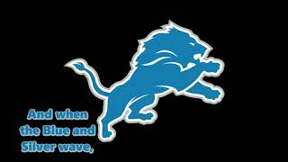 Detroit Lions Fight Song with lyrics