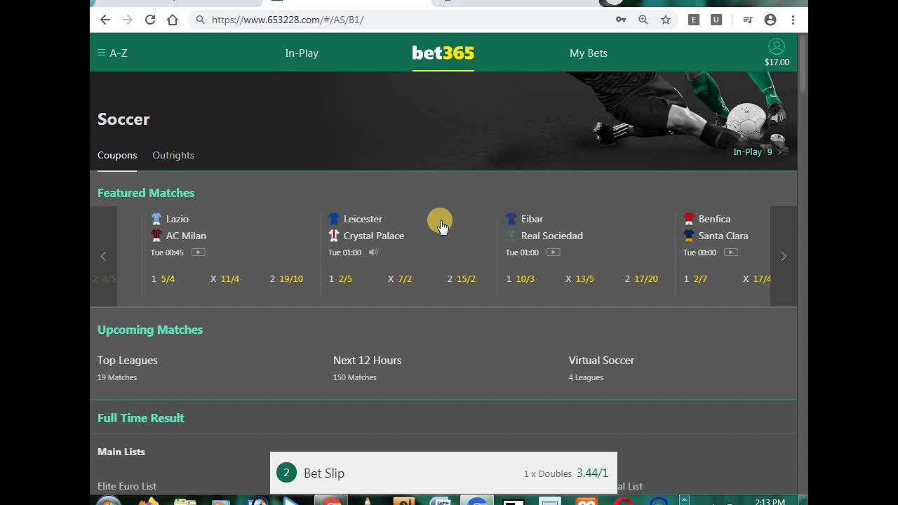 Bet365, Live Bet365 Multi Selected In Todays - YouTube