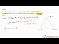 Coordinates of the vertices A,B,C of a triangle ABC are (m+3,m),(m,m-2)and (m+2,m+2) respectively