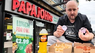 *PAPA JOHNS* - Lunch Time Meal Deals - Day 1 - WHICH IS THE BEST ??? - Pizza, Tater Tots and a Drink