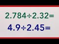 2.4 División de Números Decimales con Divisor hasta las Centésimas