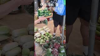 남촌시장  여기채소 참 신선해서 좋네~ #남촌시장 #shorts