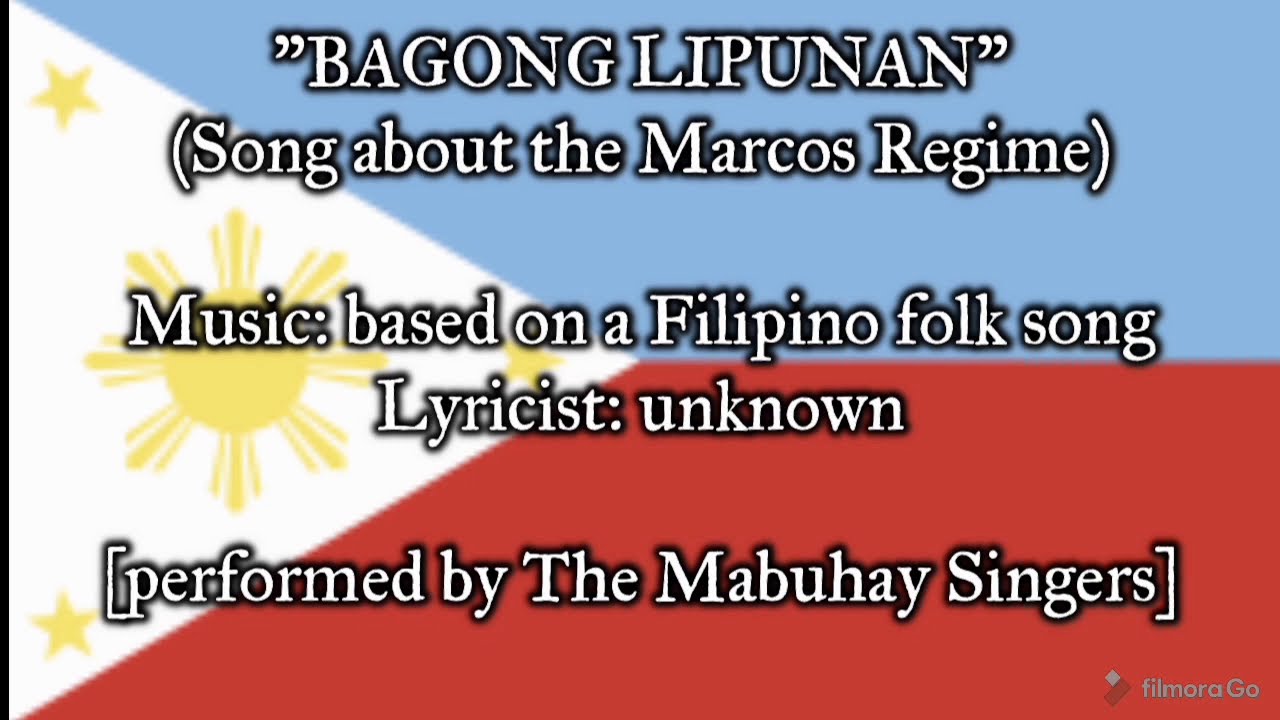 "Bagong Lipunan" - Song About The Marcos Regime (1965-1986) - YouTube