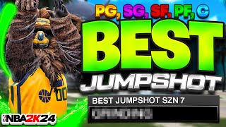 BEST JUMPSHOTS FOR EVERY BUILD IN NBA 2K24! FASTEST JUMPSHOT FOR ALL BUILDS! best jumpshot 2k24
