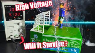 Overvolting a Soccer Coin Bank (WAIT FOR THE EXPLOSION!) 😱