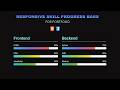 Build a Responsive Skills Progress Bar for Portfolio Website | Using HTML CSS