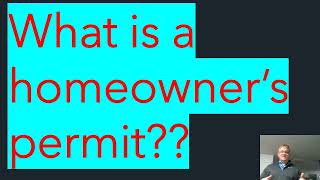 Electrical Homeowner Permit