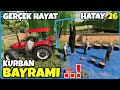 KURBAN BAYRAMINI KUTLADIK❗️KURBANIMIZI KESTİK ● HAVUÇ EKİMİ İÇİN TARLAYA KARIK ÇEKTİK ● GERÇEK HAYAT