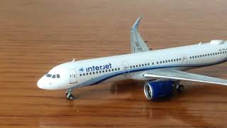 Gemini Jets 1:400 Interjet Airbus a321neo Unboxing and Review