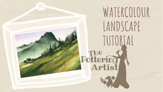 Simple Watercolor Landscape Painting for Beginners - Step by Step Watercolor Tutorial