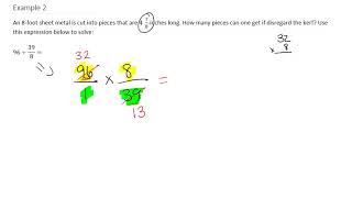 MAP 117 Divide with Whole Numbers and Fractions