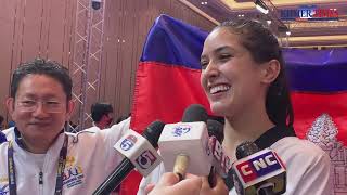 Taekwondo fighter Casandre Nicole Tubbs wins a gold medal