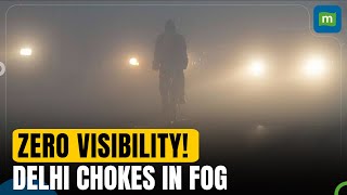 Delhi-NCR Blanketed in Dense Fog: Zero Visibility Recorded | IMD Issues Orange Alert