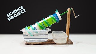 How to Make Archimedes Screw | Science Project