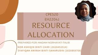 RESOURCE ALLOCATION (CPE520)