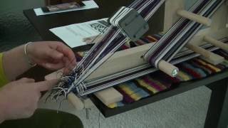 Inkle Loom mit Brettchen schären Teil 3