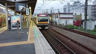 10月28日尻手駅 E233系8000番台 トップナンバー編成 横ナハN1編成 発車