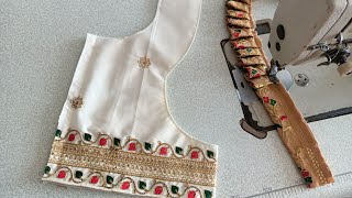 customer blouse design||popular and very easy blouse gala design cutting and stitching