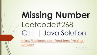 Missing Number | Leetcode 268 | leetcode solution