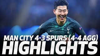 HIGHLIGHTS | Man City 4-3 Spurs (4-4 on agg - UEFA Champions League quarter-final second leg)