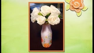 Mod Podge Vase.... by Kelly Barlow