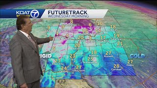 Winter cold stays as snow exits New Mexico