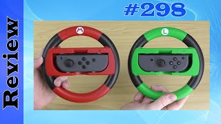 Hori Deluxe Joy-Con Wheel Attachment - Mario \u0026 Luigi Versions - Mario Kart 8 (Switch) Review