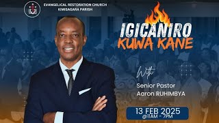 THURSDAY EVENING SERVICE  13.02.2025  WITH Senior Pastor Aaron RUHIMBYA