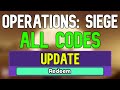 New Operations: Siege Codes | Roblox Operations: Siege Codes (April 2024)