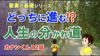 #どっちに進む？人生の分かれ道!!　#カインの道とセツの道　#創世記４章　#聖書の基礎カナンくん12話