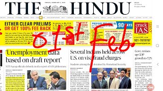 The Hindu Newspaper 01st February 2019 Complete Analysis