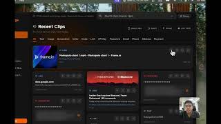 How to find copied items in the ClipGarage App?